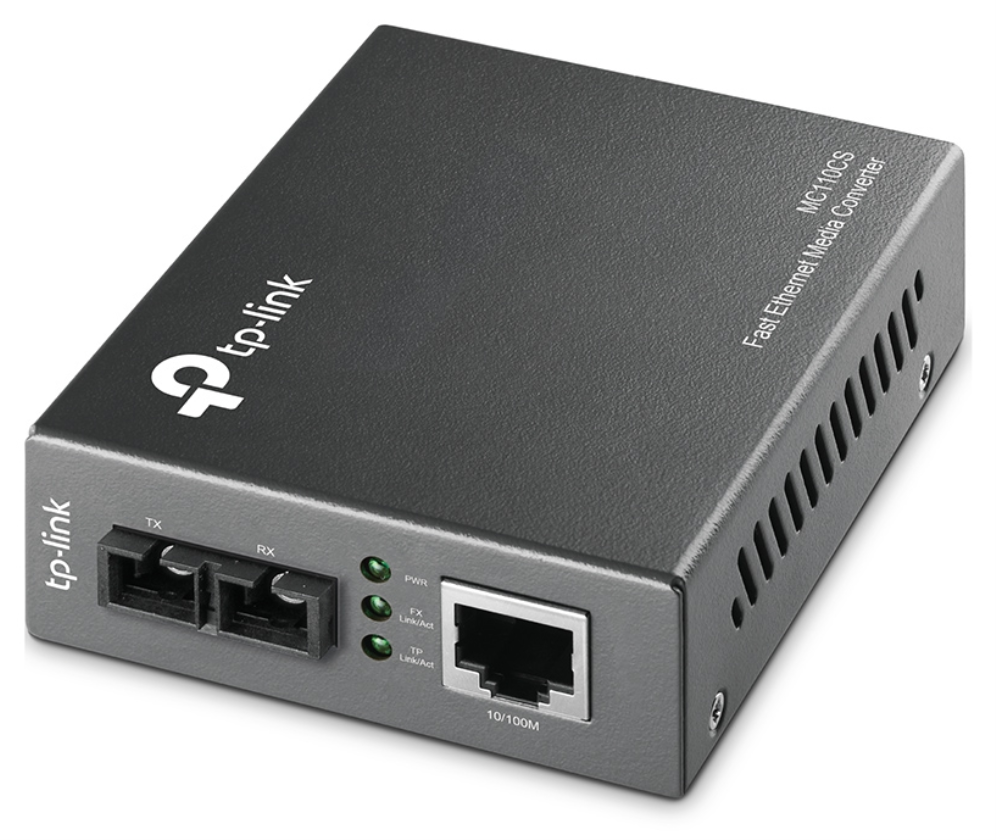 TP-Link MC110CS convertidor de medio 1000 Mbit/s 1310 nm Negro
