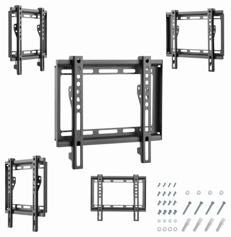 Gembird WM-42F-04 soporte para TV 106,7 cm (42") Negro