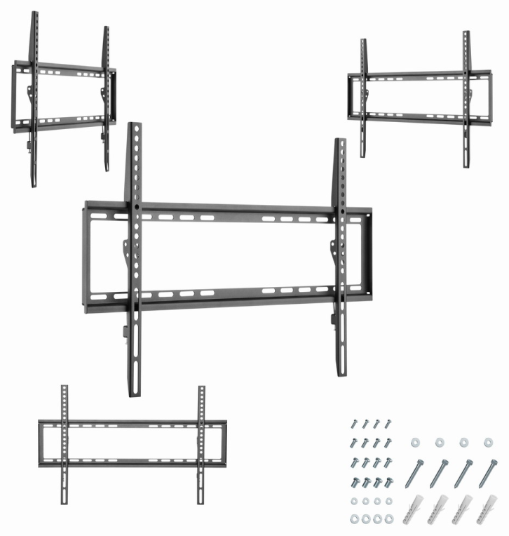 Gembird WM-70F-03 soporte para TV 177,8 cm (70") Negro