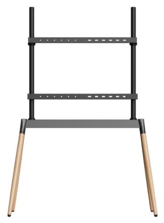 Gembird TVS-86F-01-BK soporte para TV 2,18 m (86") Negro, Madera