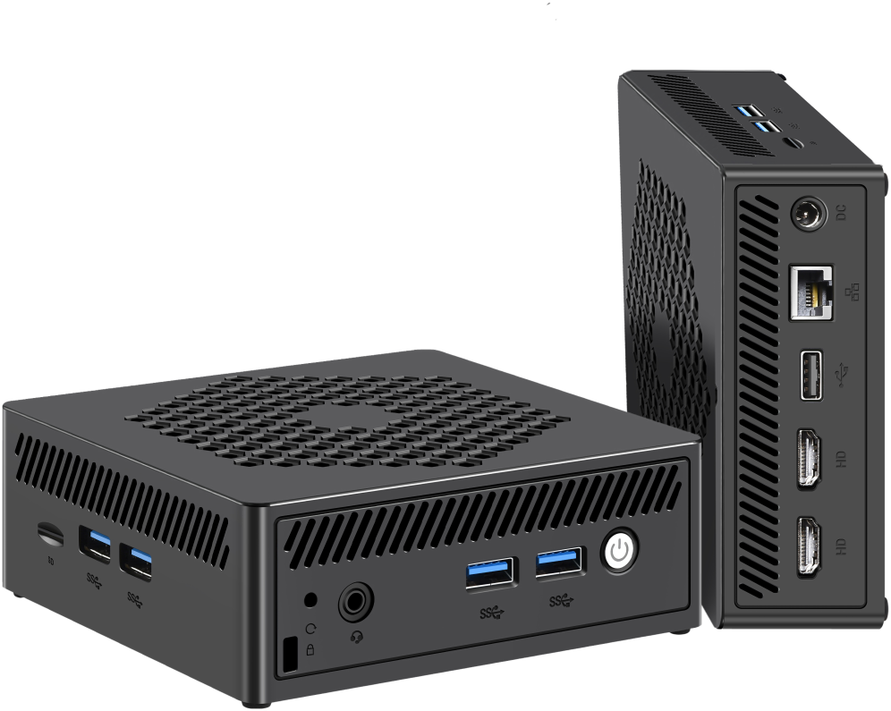 Leotec LEMPC12 PC/estación de trabajo barebone Cubo Negro