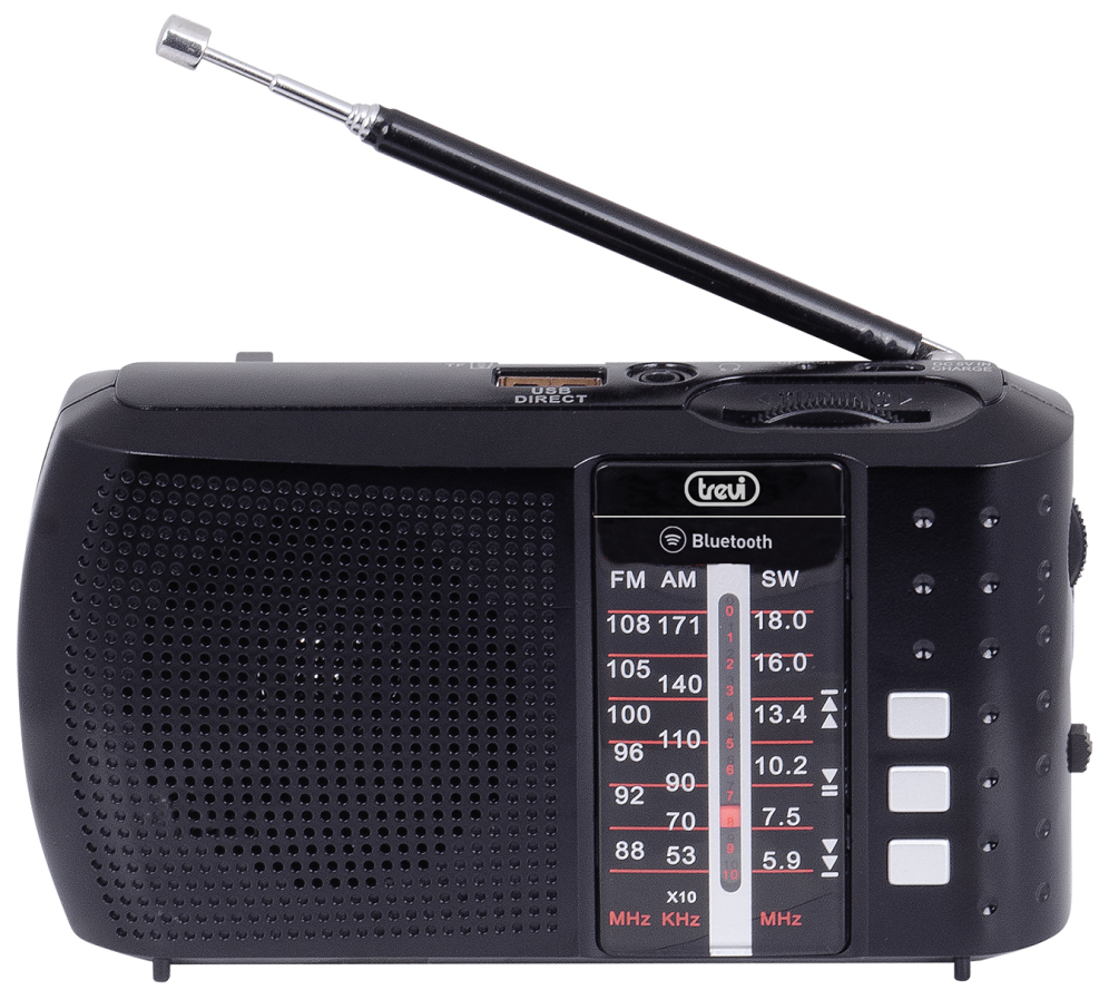 Trevi 0RA7F2000 radio Portátil Analógico y digital Negro