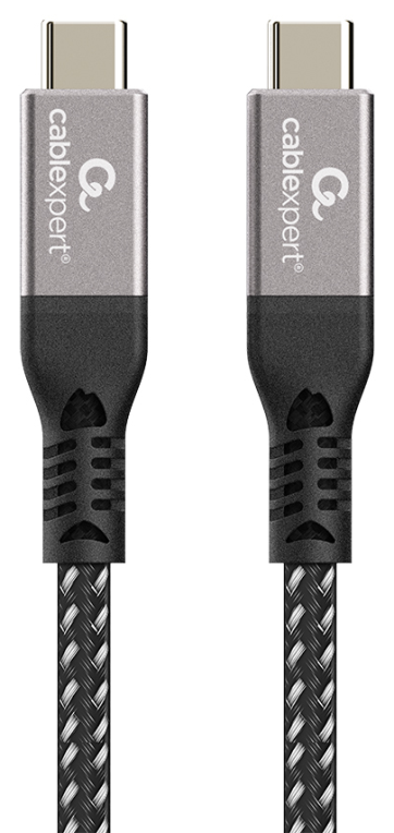Gembird CCBP-USB4-CMCM240-1.5M cable USB USB4 Gen 3x2 1,5 m USB C Negro, Plata