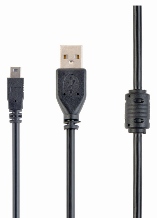 Gembird 1.8m USB 2.0 A/mini-USB cable USB 1,8 m USB A Mini-USB B Negro