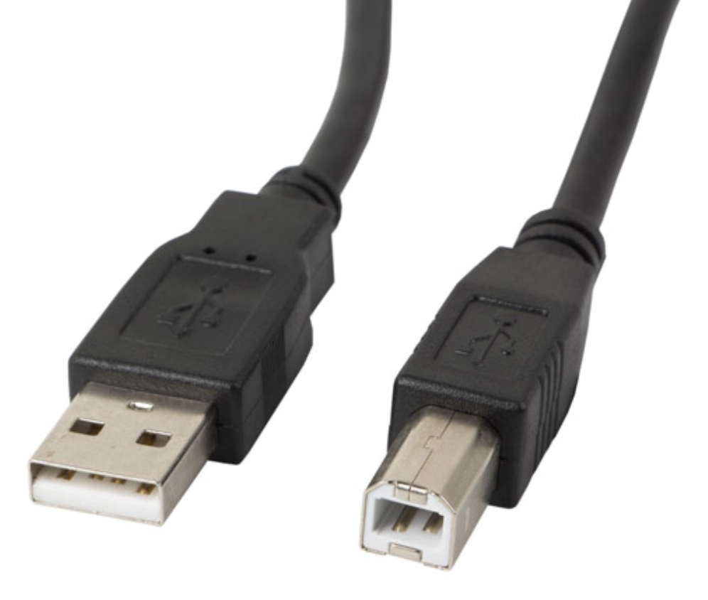 Lanberg CA-USBA-10CC-0018-BK cable USB USB 2.0 1,8 m USB B Negro