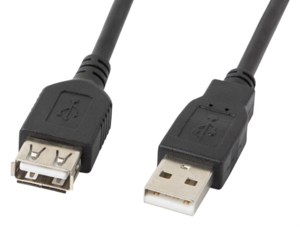Lanberg CA-USBE-10CC-0007-BK cable USB USB 2.0 0,7 m USB A Negro