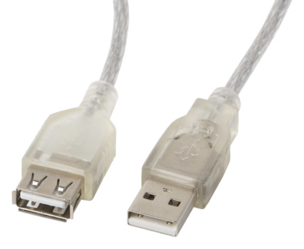 Lanberg CA-USBE-12CC-0018-TR cable USB USB 2.0 1,8 m USB A Transparente