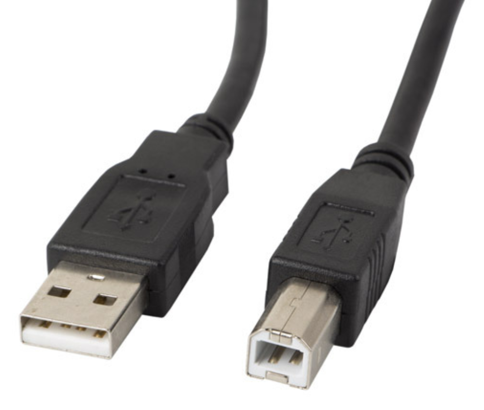 Lanberg CA-USBA-11CC-0010-BK cable USB USB 2.0 1 m USB B Negro
