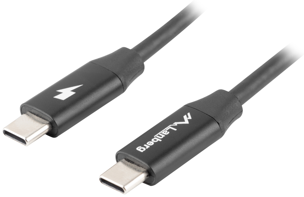 Lanberg CA-CMCM-40CU-0018-BK cable USB USB 2.0 1,8 m USB C Negro
