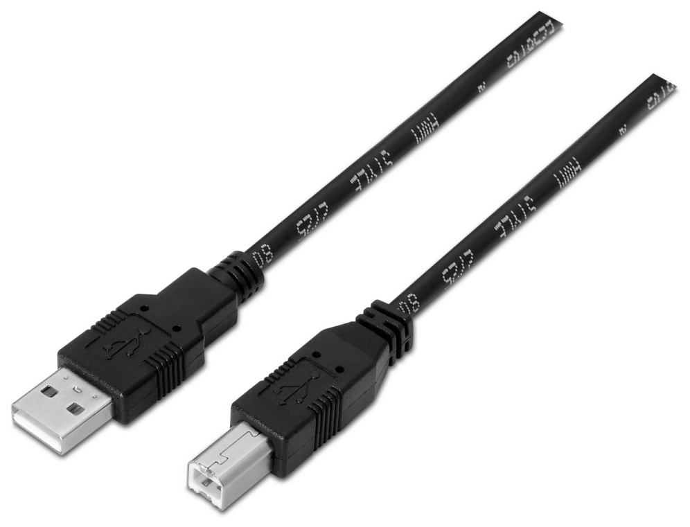 AISENS A101-0006 cable USB USB 2.0 1,8 m USB A USB B Negro