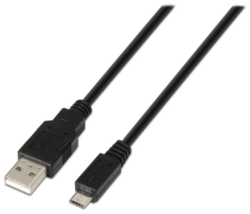 AISENS A101-0028 cable USB USB 2.0 1,8 m USB A Micro-USB B Negro