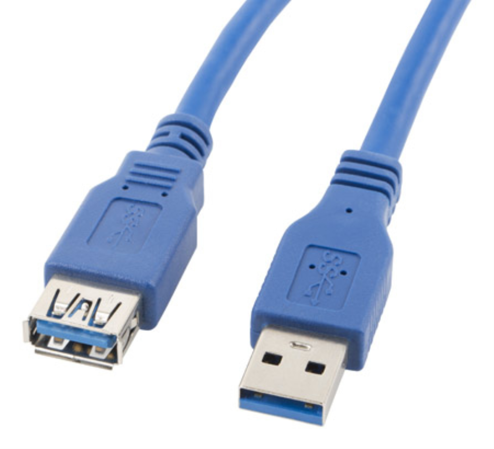 Lanberg CA-US3E-10CC-0030-B cable USB 3 m USB A Azul