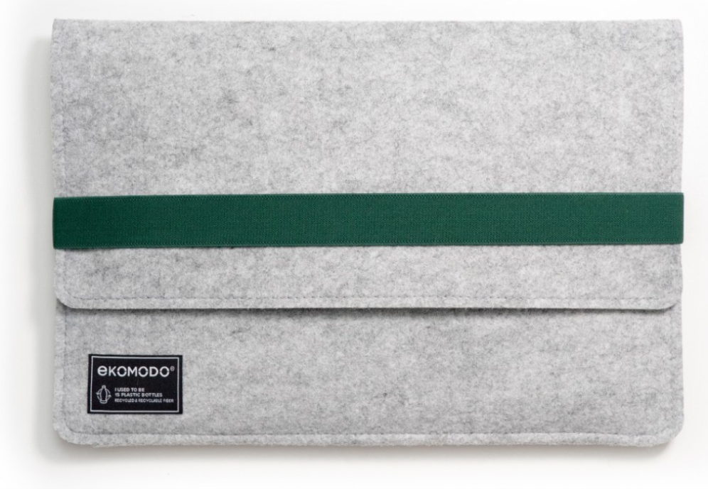 EKOMODO HR-004 maletines para portátil 33 cm (13") Funda Verde, Gris