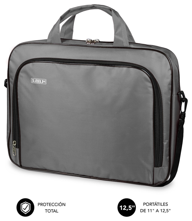 SUBBLIM Maletín Ordenador Oxford Laptop Bag 11-12,5" Grey