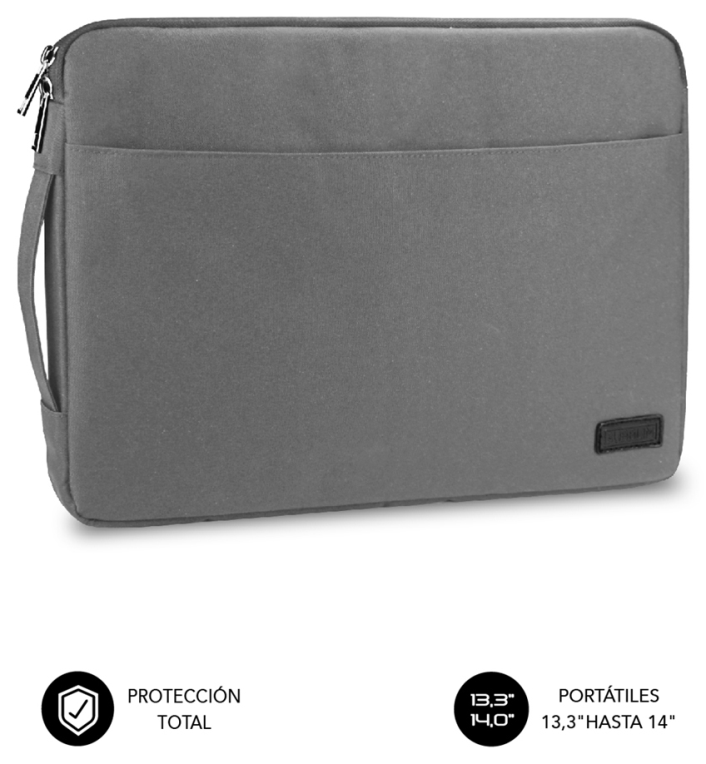 SUBBLIM Funda Ordenador Urban Laptop Sleeve 13,3-14" Grey