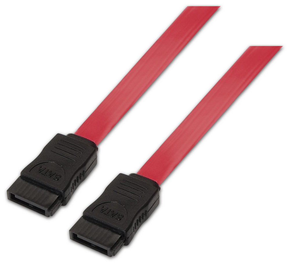AISENS A130-0153 cable de SATA 0,5 m SATA 7-pin Negro, Rojo