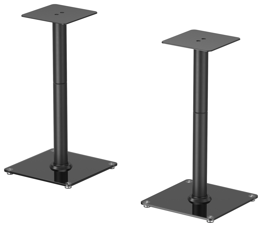 AISENS Soporte Universal De Suelo Para Altavoces, Negro