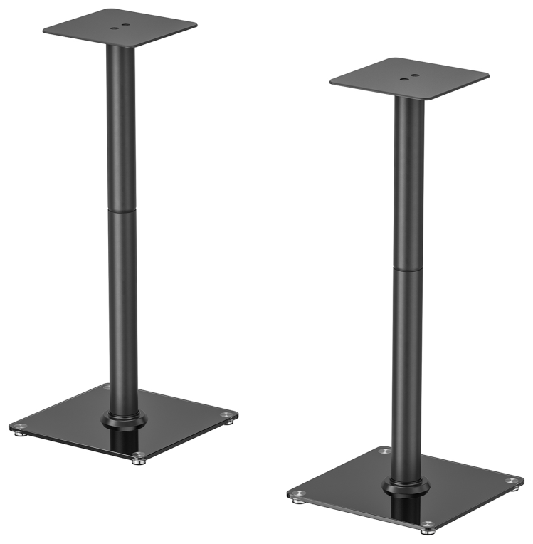 AISENS Soporte Universal De Suelo Para Altavoces, Negro