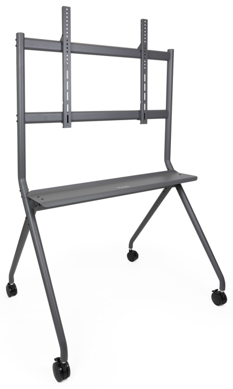 TooQ iSTAND Soporte de Suelo con Ruedas para Pantallas 50"- 86", Gris