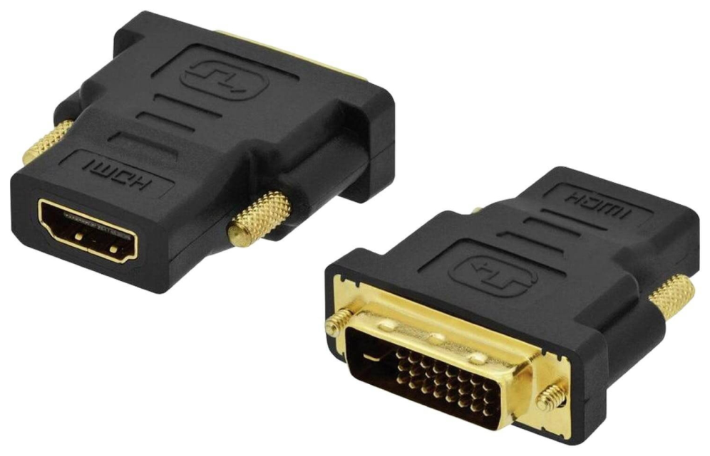 Ewent EC1371 cambiador de género para cable DVI-D 24+1 HDMI Negro