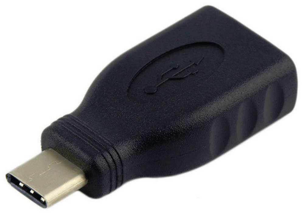 AISENS A108-0323 cambiador de género para cable USB-C USB-A Negro