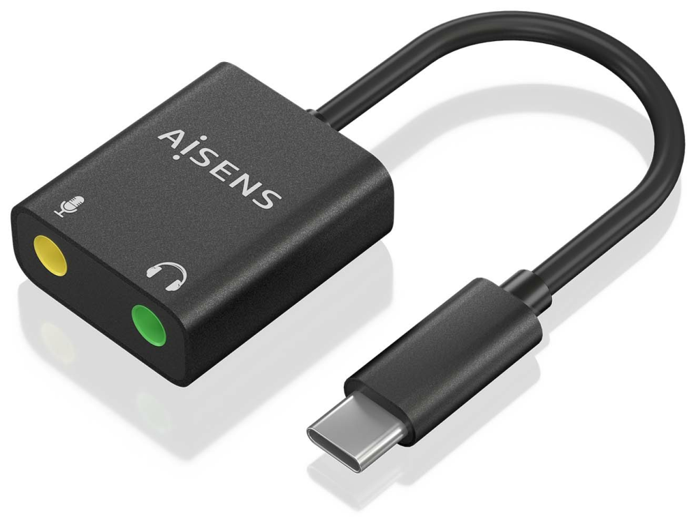 AISENS A109-0767 cambiador de género para cable 2x 3.5 mm