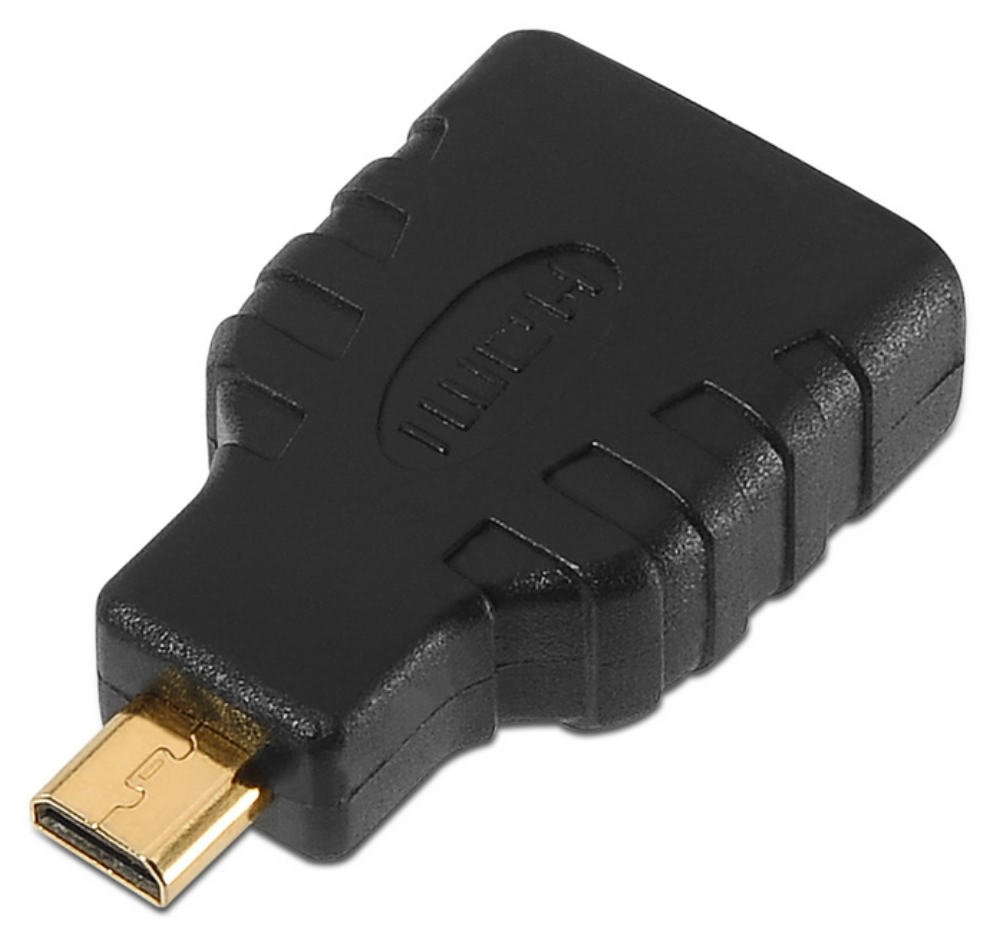 AISENS A121-0125 cambiador de género para cable HDMI Micro HDMI Negro