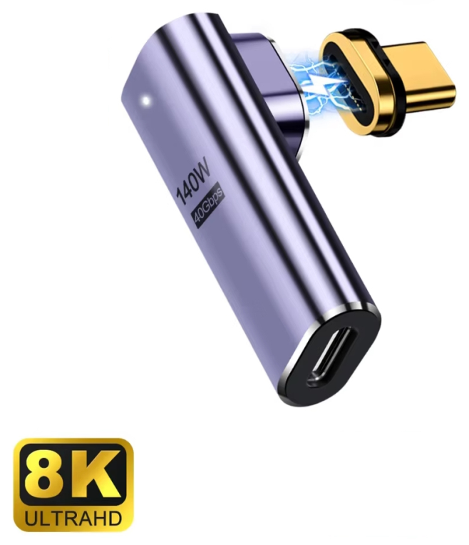 Ewent EC1049 cambiador de género para cable USB-C Púrpura