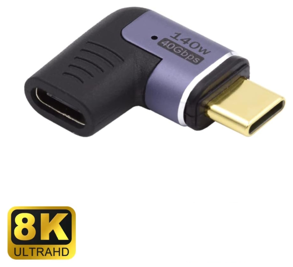 Ewent EC1048 cambiador de género para cable USB-C Negro, Púrpura