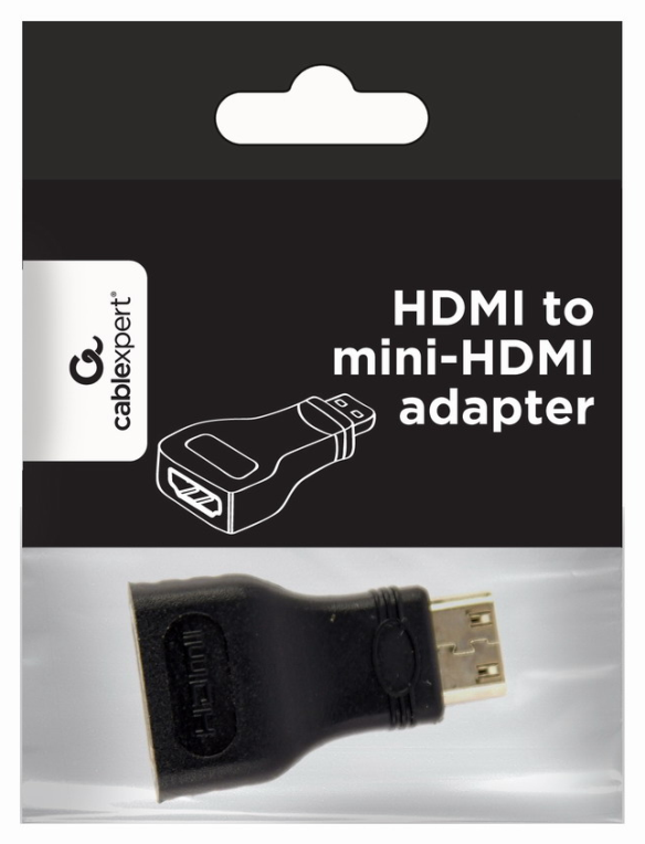 Gembird A-HDMI-FC cambiador de género para cable mini-HDMI Negro