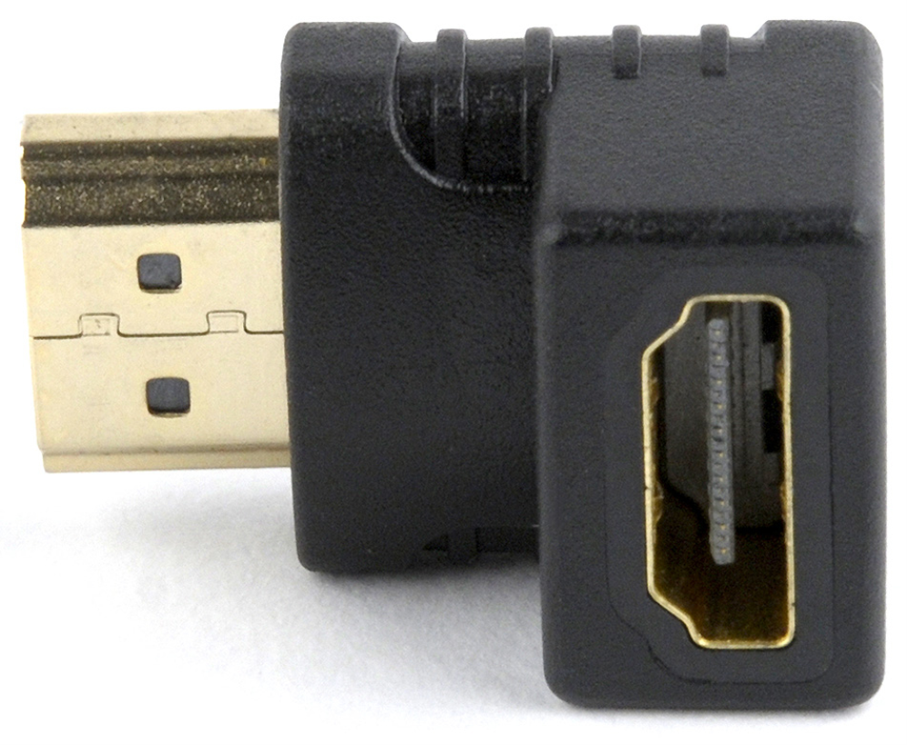 Gembird A-HDMI90-FML cambiador de género para cable HDMI Negro
