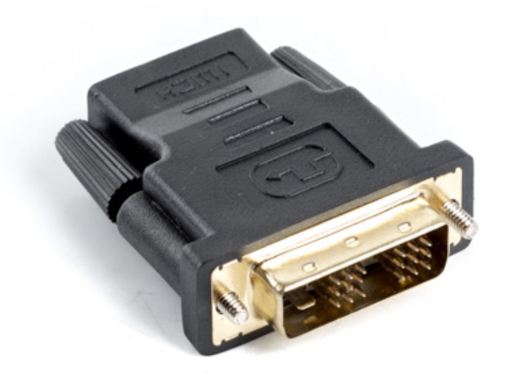 Lanberg AD-0013-BK cambiador de género para cable HDMI DVI-D 18+1 Single Link Negro