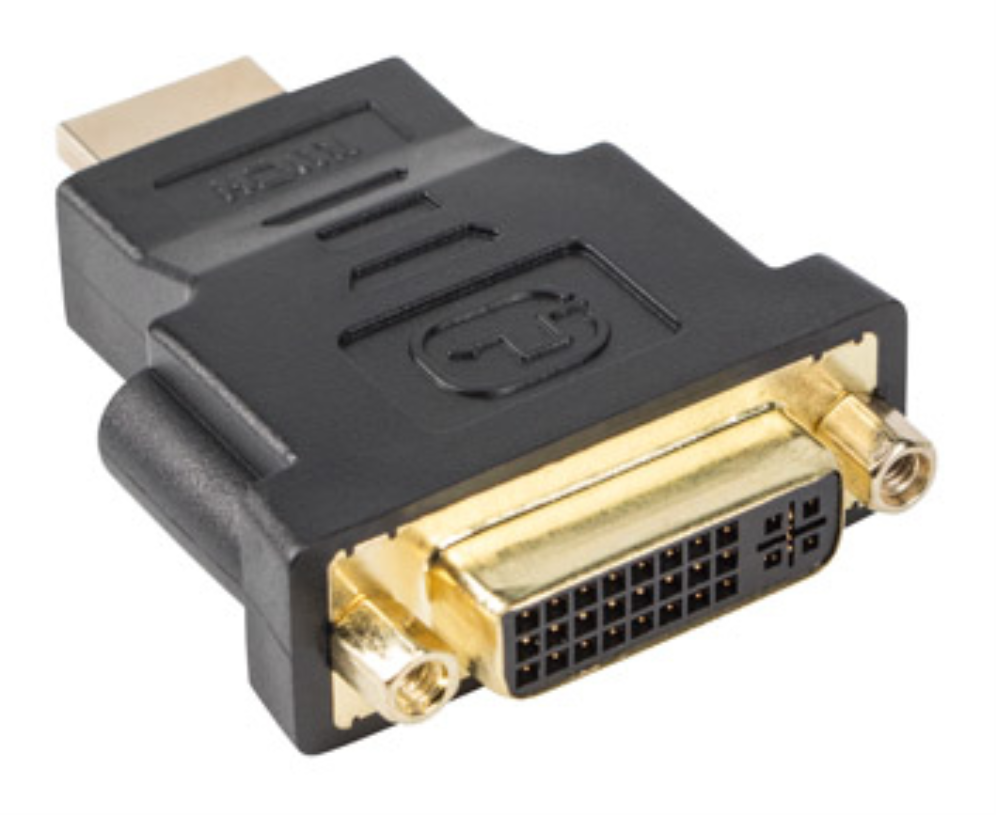 Lanberg AD-0014-BK cambiador de género para cable HDMI DVI-D (F) (24 + 5) Negro