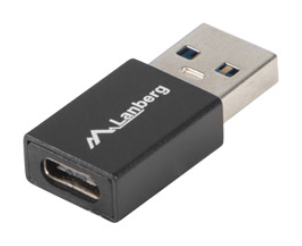 Lanberg AD-UC-UA-01 cambiador de género para cable USB 3.0 Type A USB 3.0 Type C Negro