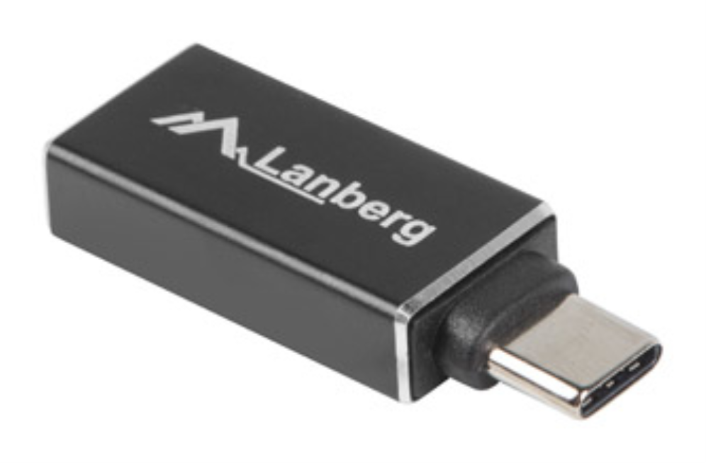 Lanberg AD-UC-UA-02 cambiador de género para cable USB 3.0 Type C USB 3.0 Type A Negro