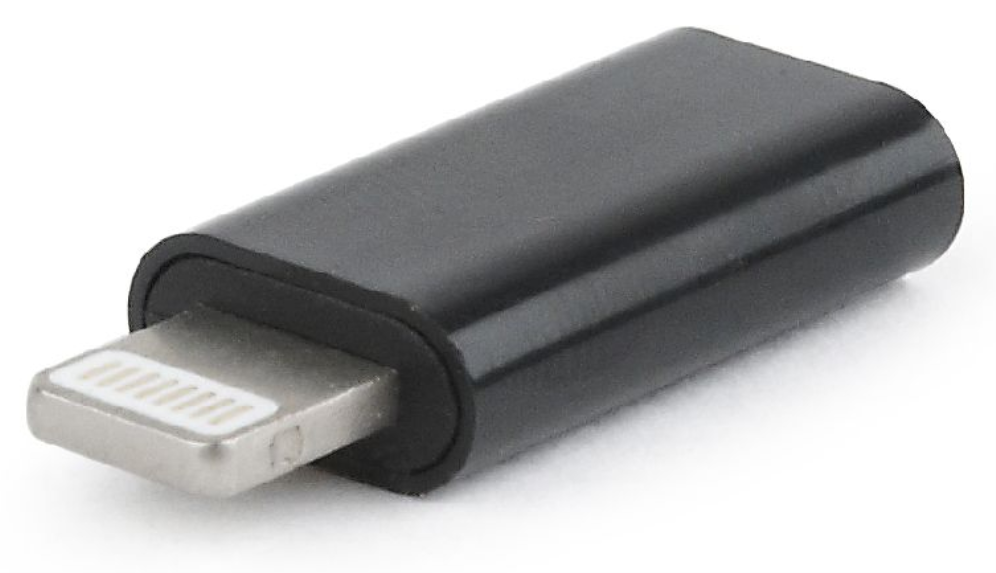 Gembird A-USB-CF8PM-01 cambiador de género para cable USB type-C 8 pines Negro