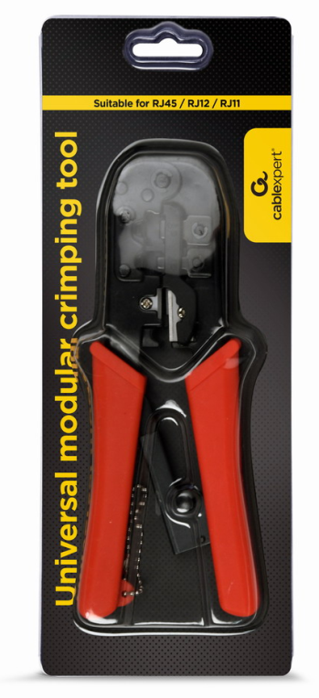 Gembird T-WC-02 crimpadora Negro, Naranja