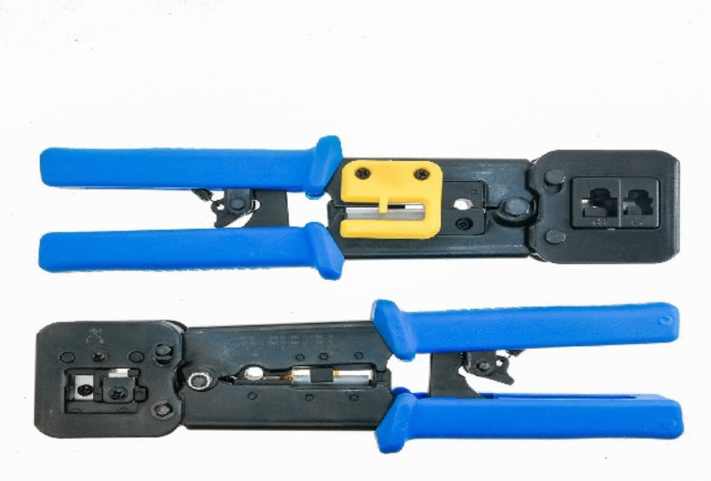 Lanberg NT-0204 crimpadora Herramienta para prensar Negro, Azul