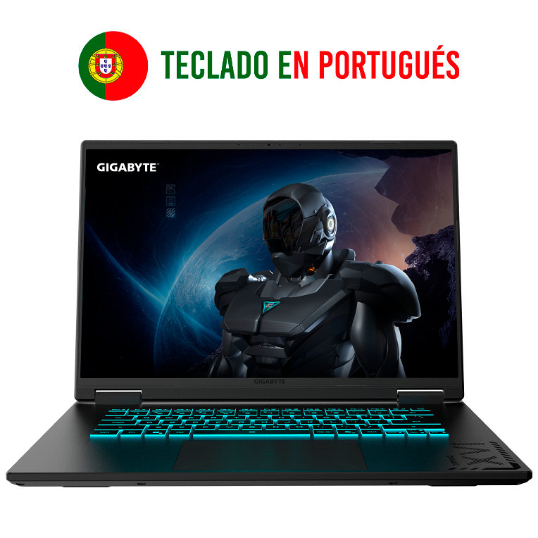 GIGABYTE GAMING A16 Portátil - 16", 165Hz WUXGA, Intel Core i7-13620H, RTX 5050, 16GB DDR5 5200MHz, SSD Gen4 de 1TB, DOS, Garantía de 2 años, Dolby Atmos, GAMING A16 CTHI3PT894SD