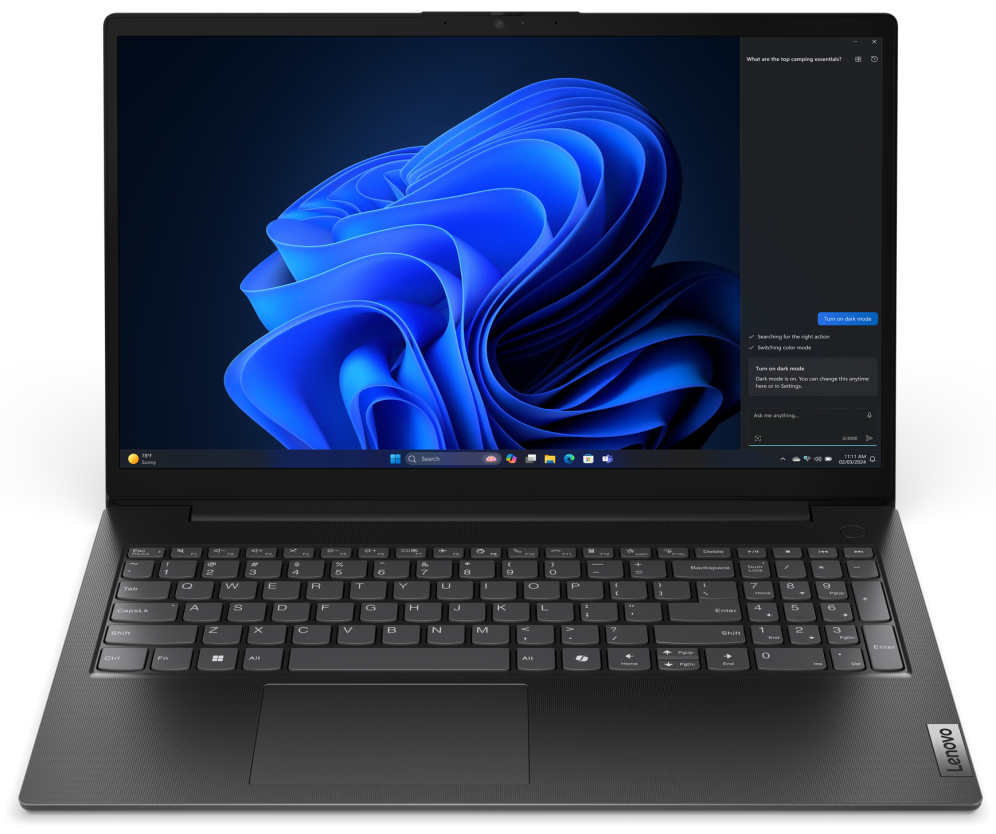 Lenovo V15 G5 IRL Intel® Core™ i3 i3-1315U Portátil 39,6 cm (15.6") Full HD 8 GB DDR5-SDRAM 512 GB SSD Wi-Fi 6 (802.11ax) Español Negro