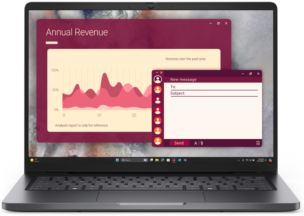 DELL Pro 14 PC14250 Intel Core Ultra 5 225U Portátil 35,6 cm (14") Full HD+ 16 GB DDR5-SDRAM 512 GB SSD Wi-Fi 6E (802.11ax) Windows 11 Pro Español Gris