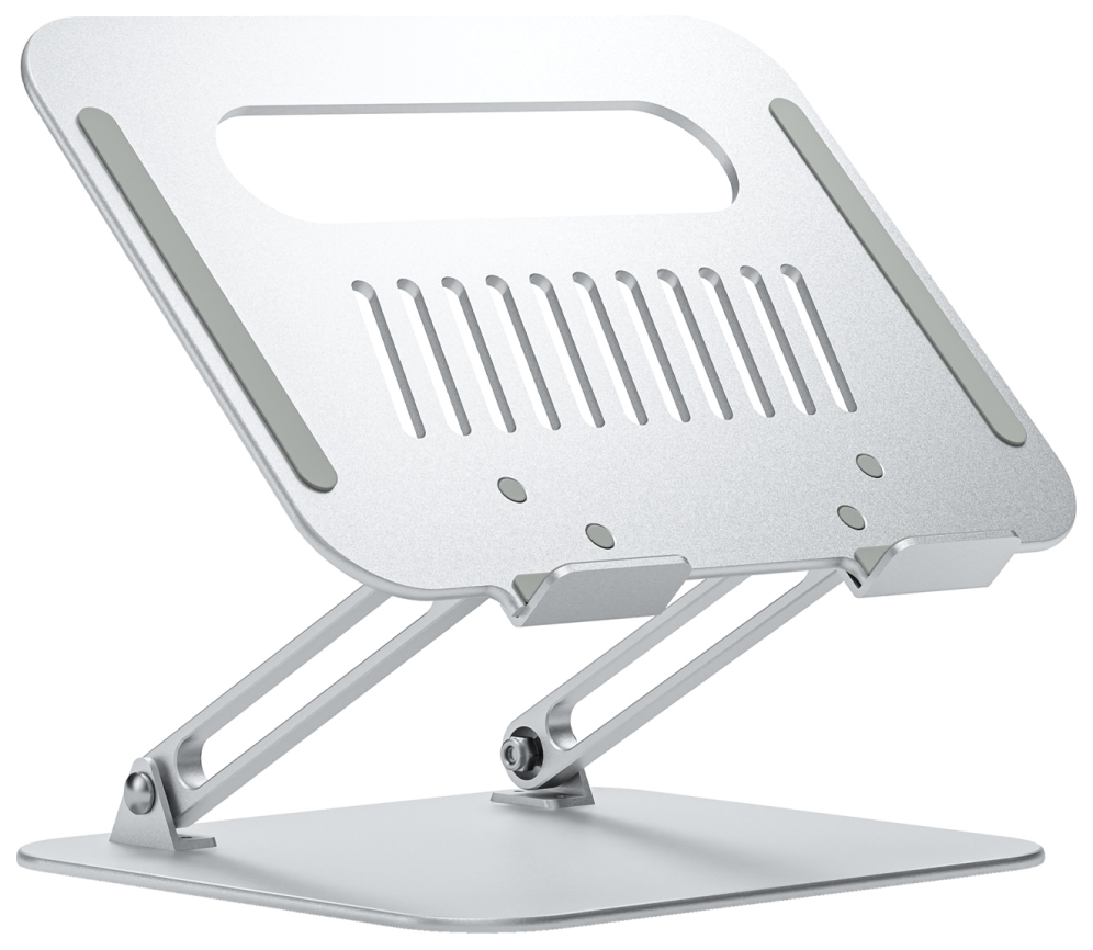 AISENS Soporte de Sobremesa XL 10-17 Ajustable para Portatil / Tablet, Plata