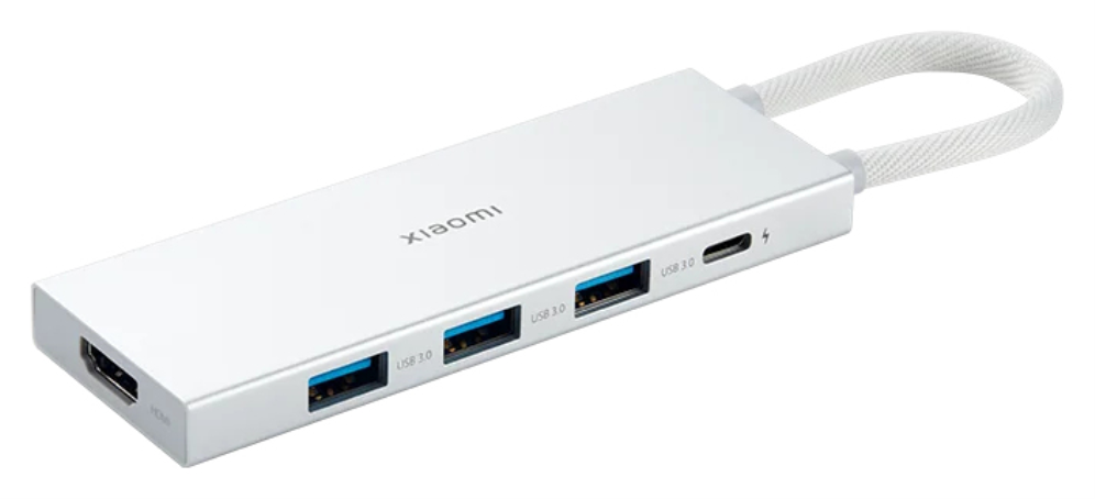 Xiaomi XMDS05YM base para portátil y replicador de puertos Alámbrico USB 3.2 Gen 1 (3.1 Gen 1) Type-A + Type-C Blanco