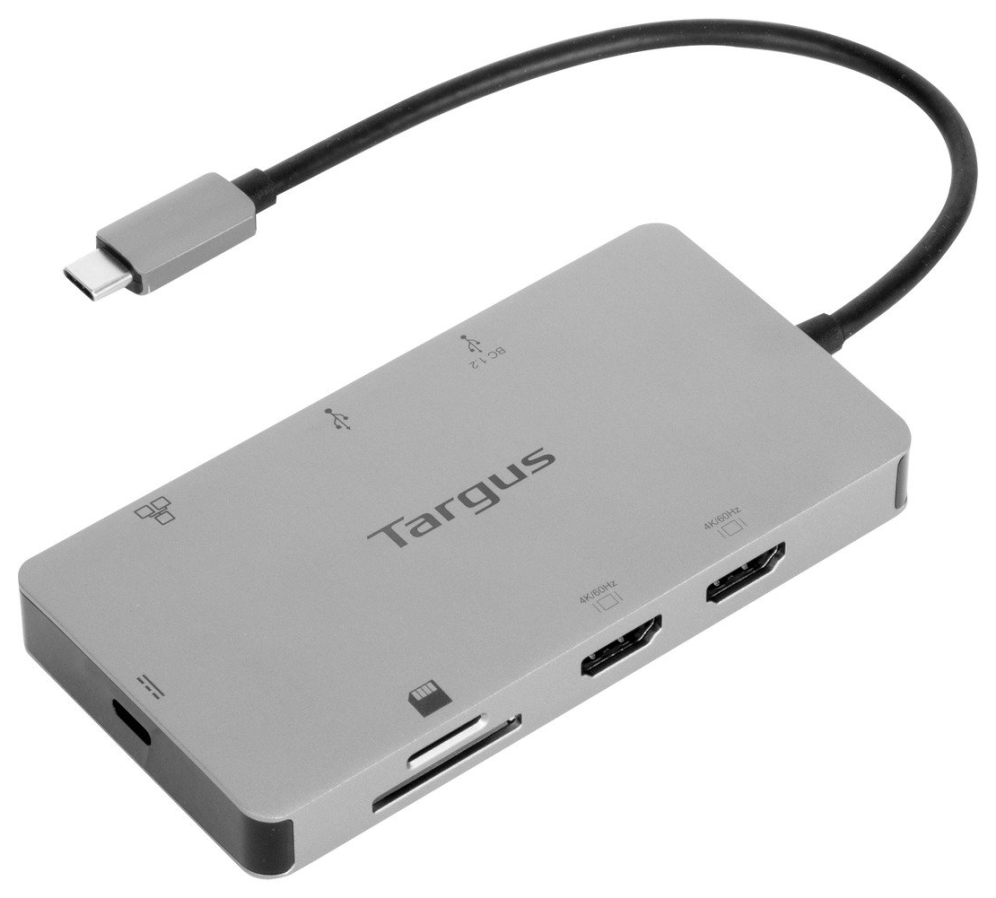 Targus DOCK423EU base para portátil y replicador de puertos Alámbrico USB 3.2 Gen 1 (3.1 Gen 1) Type-C Plata