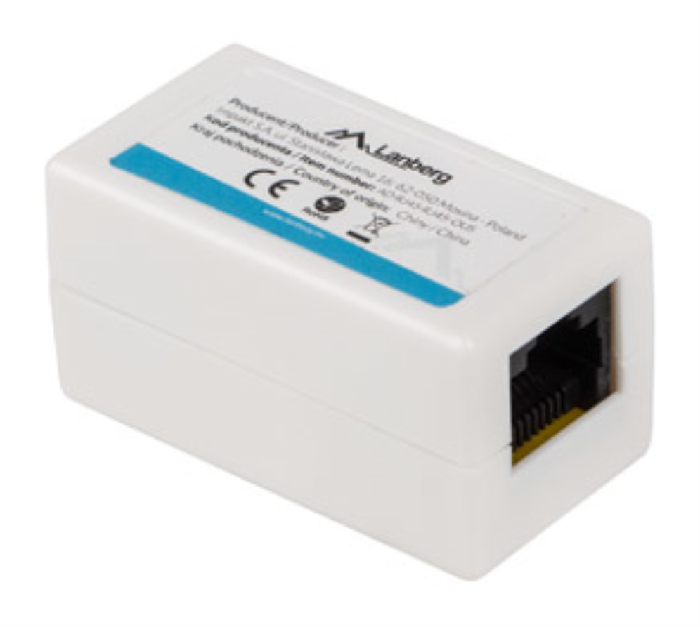 Lanberg AD-RJ45-RJ45-OU6 divisor de red Blanco