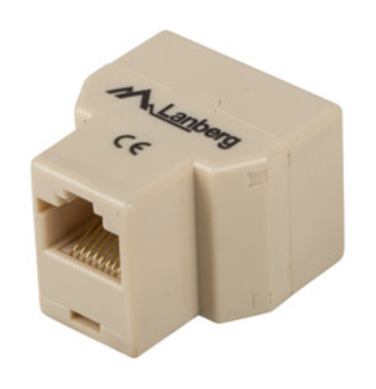 Lanberg AD-RJ45-2RJ45-OU divisor de red Beige