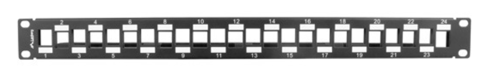 Lanberg PPKS-1224-B panel de parcheo 1U