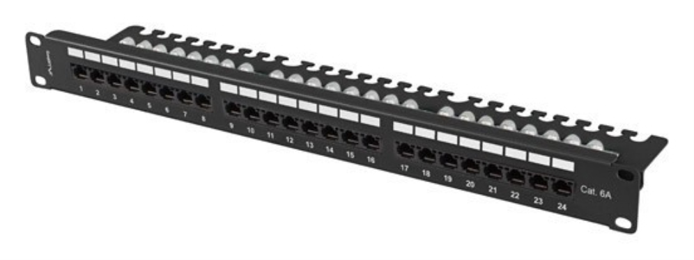 Lanberg PPUA-1124-B panel de parcheo 1U