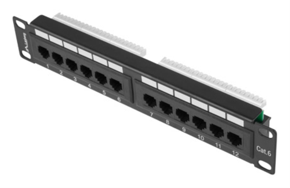 Lanberg PPU6-9012-B panel de parcheo