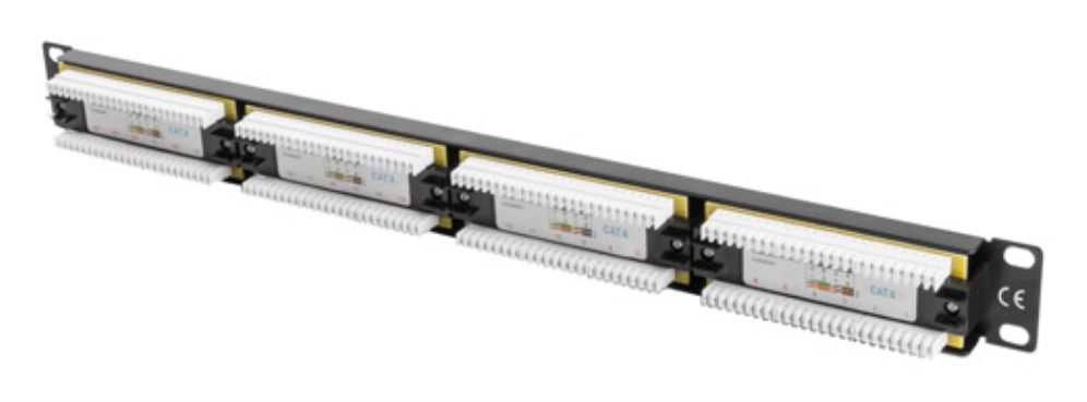 Lanberg PPU6-1024-B panel de parcheo 1U
